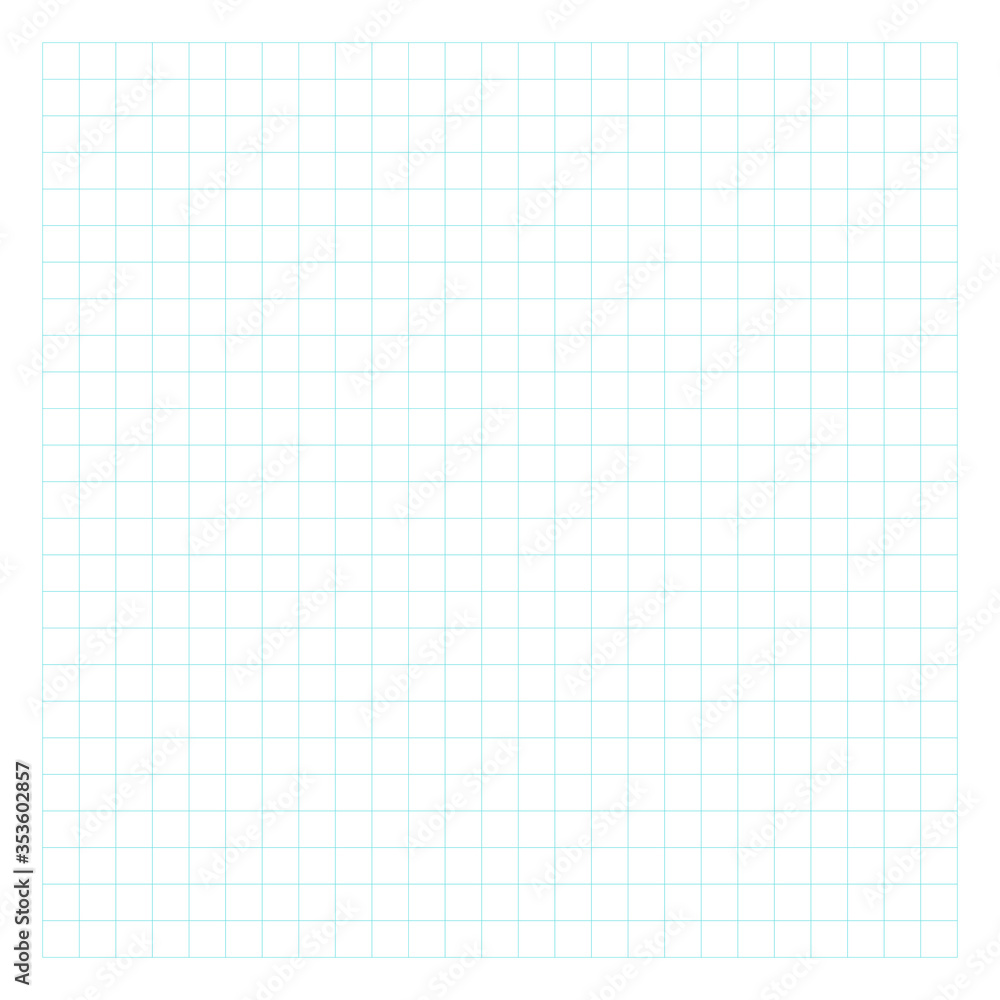 Notebook squared paper sheet. Groups of three lines. Exercise book page. Perfect for planner, notebook, school, print.