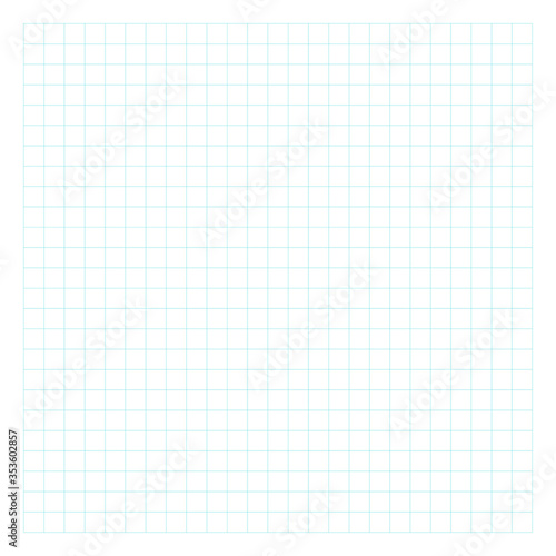 Notebook squared paper sheet. Groups of three lines. Exercise book page. Perfect for planner, notebook, school, print. © Dalia