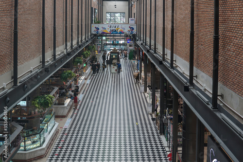 Hallway in a shopping mall