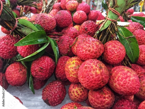 Fresh lychee fruit 