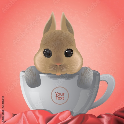 Rabbit in a cup