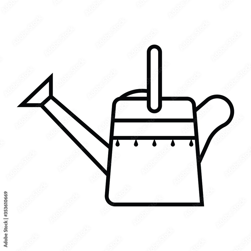Fototapeta premium watering can icon vector illustration