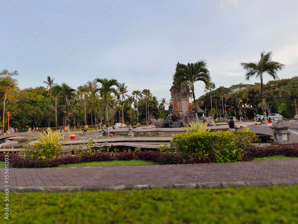 BTDC Bali garden, park, sky, architecture, water, tree, nature, landscape, travel, trees, palm, house, summer, green, building, city, lake, palms, grass, blue, river, temple, florida, spain, outdoor