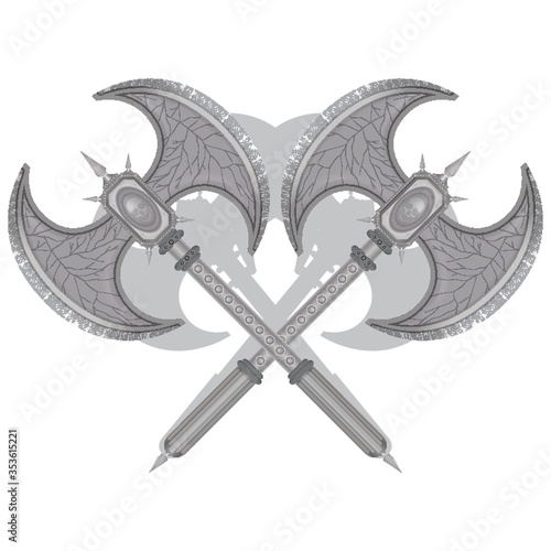 Crossed battle axes