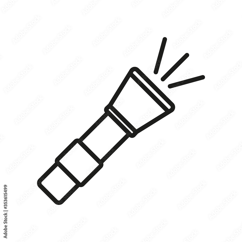 Flashlight icon vector design templates Flashlight icon vector design templates