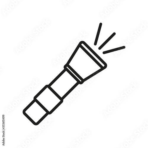 Flashlight icon vector design templates