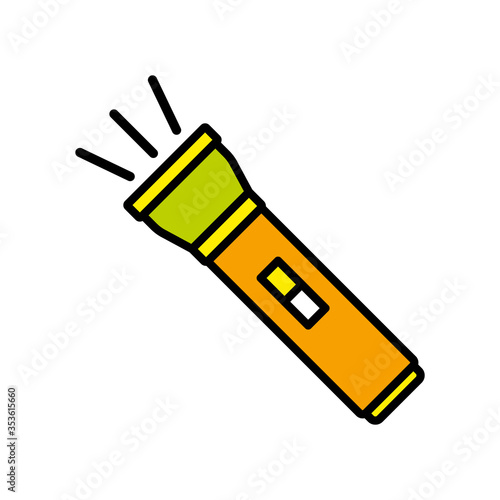 Flashlight icon vector design templates