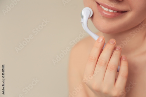 Rejuvenating beauty treatments in the spa salon. Revitalization, mikronidling