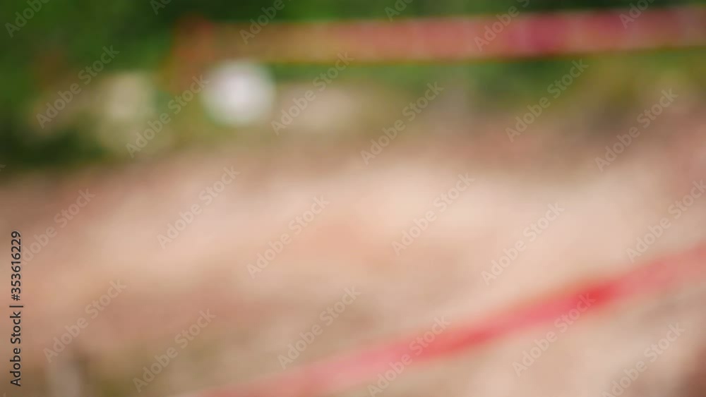 blur defocus of cyclist ride mountain bike in forest for healthy and leisure at day time blur defocus of cyclist ride mountain bike in forest for healthy and leisure at day time