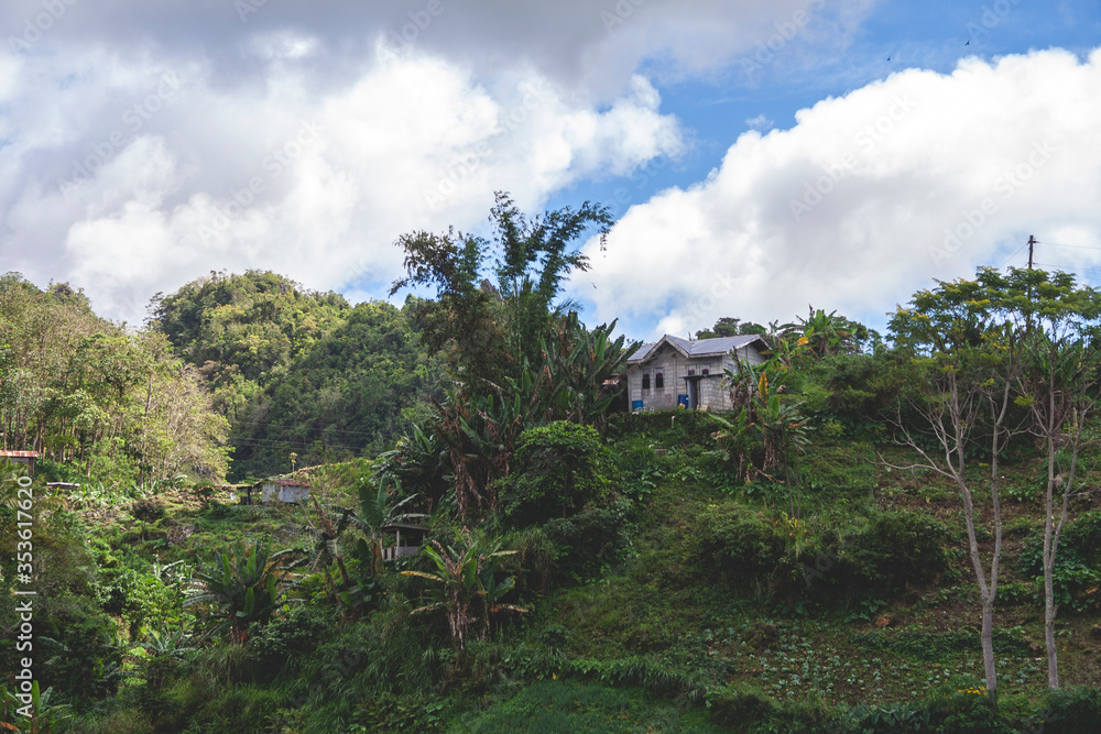 Beautiful landscape in Cebu near to Osmena Peak, Philippines