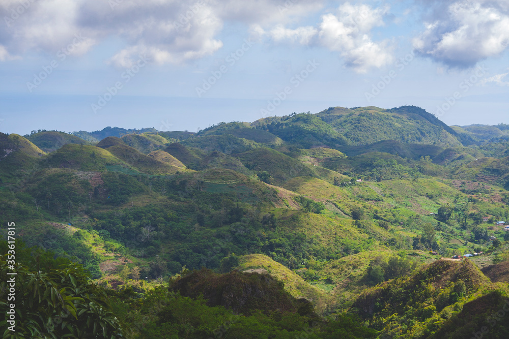 Beautiful landscape in Cebu near to Osmena Peak, Philippines