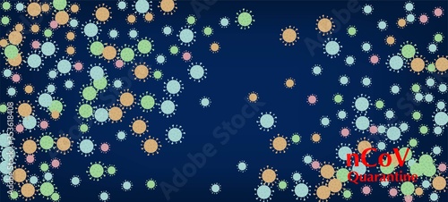 nCoV Quarantine Vector Banner. Business Information During 