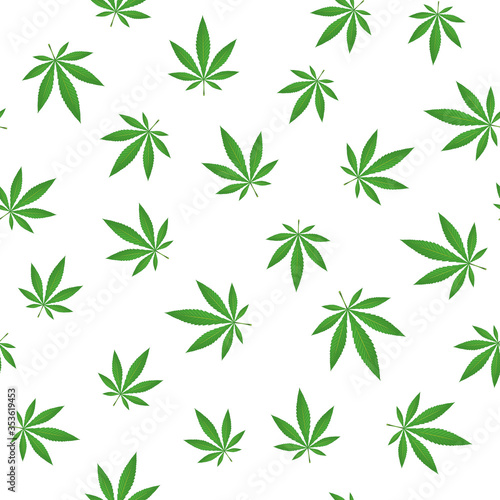 Marijuana leaves background