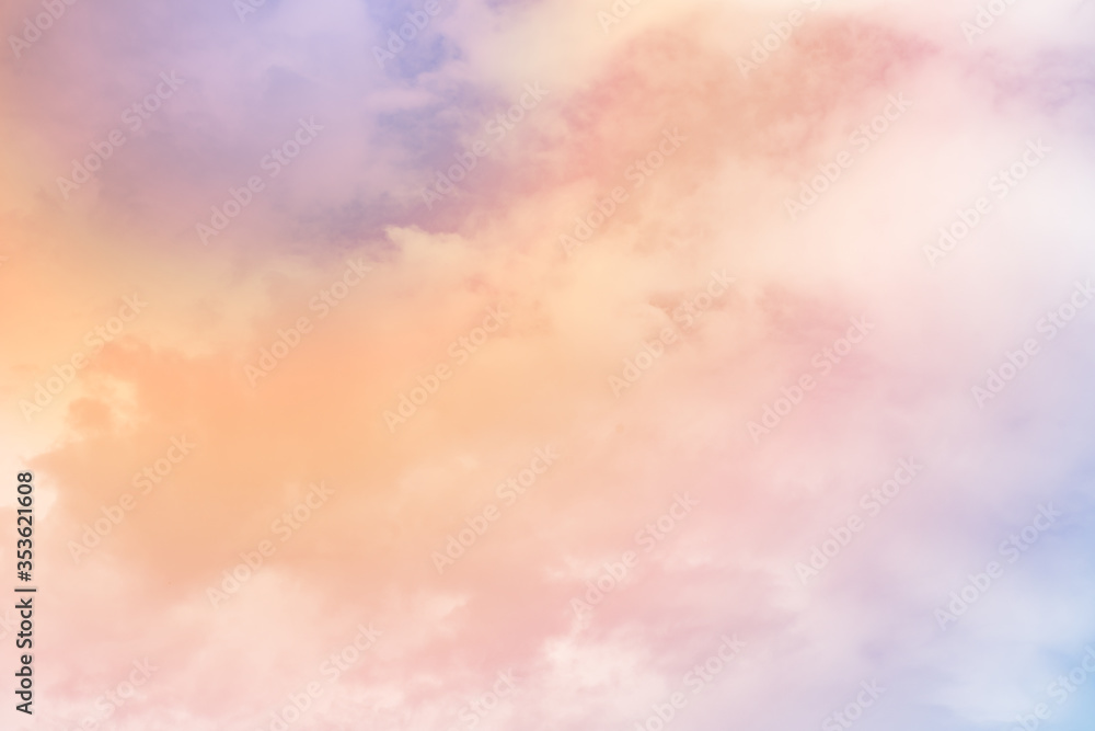 cloud background with a pastel colour