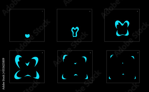 Water explosion effect. Explosion Animation effect. Animation Sprite sheet for games, cartoon or animation. vector style animation effect 1074.