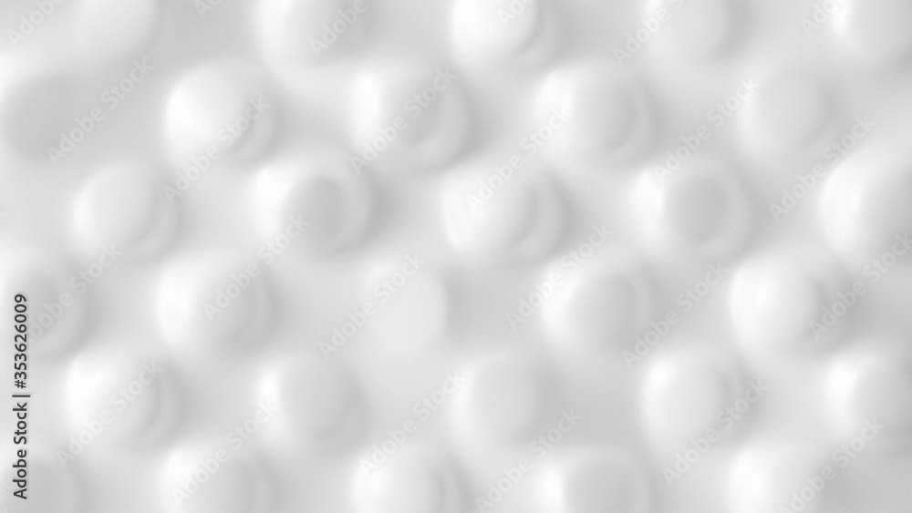 Abstract Organic Dots Surface Loop 1 White: smooth clean white surface with many round dots. Dotted texture. Pimples pattern. Irregular surface. Skin sensation. Seamless loop. 4K
Abstract Organic Dots Surface Loop 1 White: smooth clean white surface with many round dots. Dotted texture. Pimples pattern. Irregular surface. Skin sensation. Seamless loop. 4K