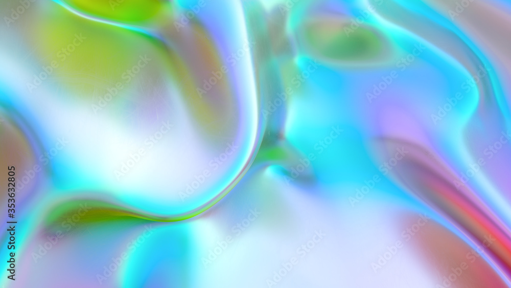 Abstract liquid lava. Trendy Aqua menthe neon waves background. Beautiful 3d render for card, banner, poster, wallpaper, web, print Abstract liquid lava. Trendy Aqua menthe neon waves background. Beautiful 3d render for card, banner, poster, wallpaper, web, print