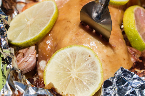 slices of lemon and lime