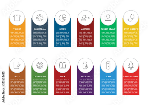 12-12 Mix Web Line Icons with name for Website, Application And Software Designing.