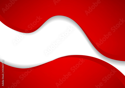 Red curve background