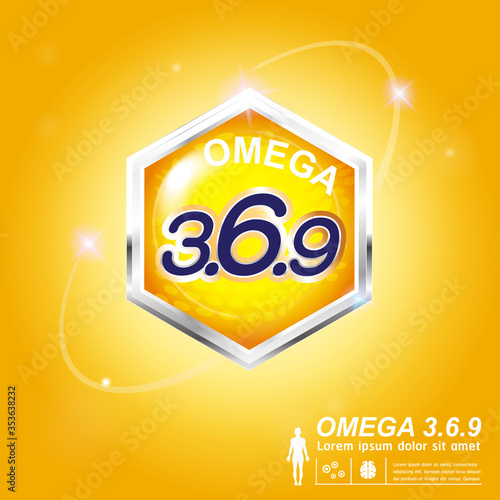 Omega Nutrition and Vitamin - Concept Logo Products for Kids.