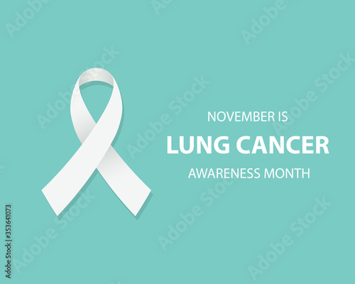 Lung cancer awareness design. Clipart image isolated on white background