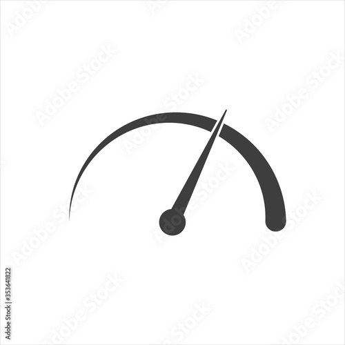 Speedometer vector icon on a white background. EPS10
