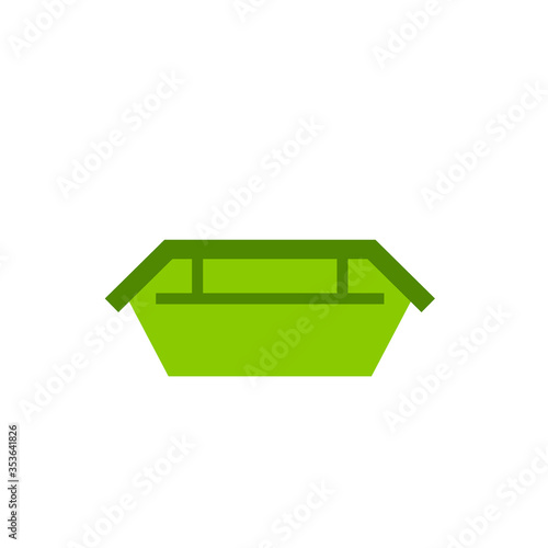 Skip bin icon. Clipart image isolated on white background