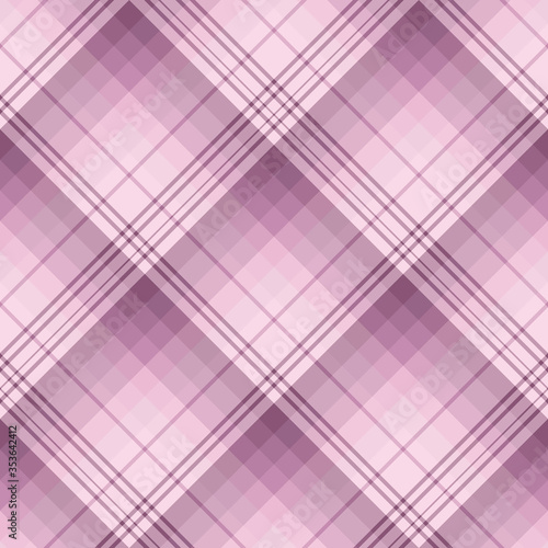 Seamless pattern in light and discreet dark pink colors for plaid, fabric, textile, clothes, tablecloth and other things. Vector image. 2