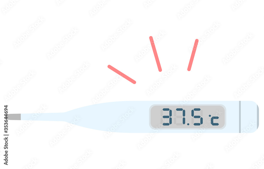 37 5度を示す体温計のイラスト Stock ベクター Adobe Stock 37 5度を示す体温計のイラスト Stock ベクター Adobe Stock