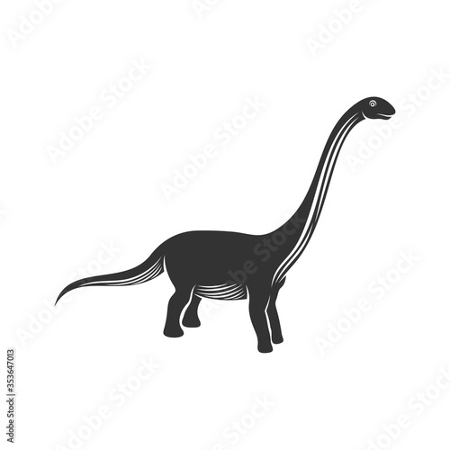 Brontosaurus logo design vector. Icon Symbol. Template Illustration