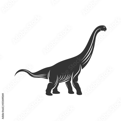 Brontosaurus logo design vector. Icon Symbol. Template Illustration