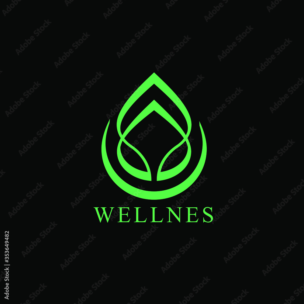 wellness logo design. vegan. health. healing wellness logo design. vegan. health. healing