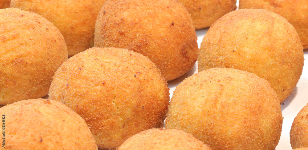 stuffet balls of rice called ARANCINI in Italy stuffet balls of rice called ARANCINI in Italy