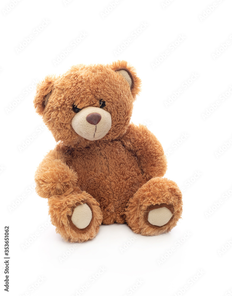 Obraz premium Classic teddybear isolated on white background