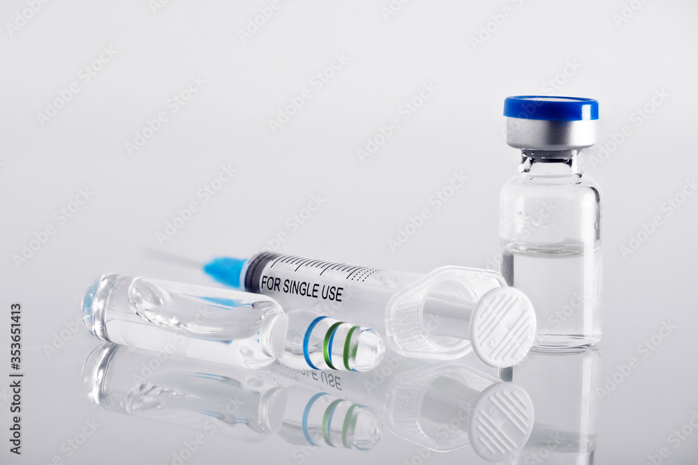 Medicine plastic and glass vials Medicine plastic and glass vials