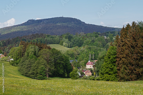 Hochwald in saxony view to Lueckendorf photo