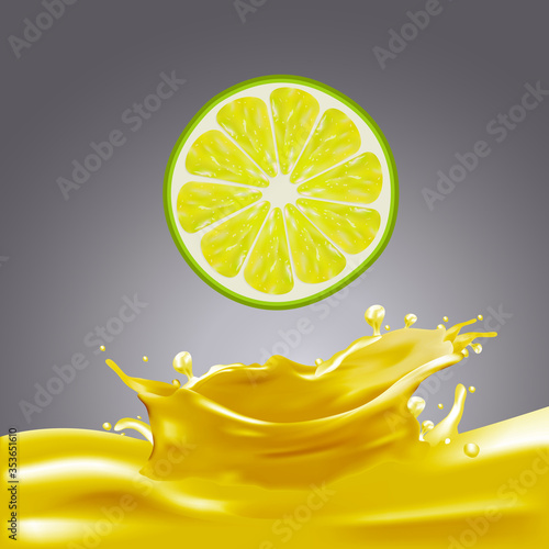 Milk, yogurt splashing, vector concept