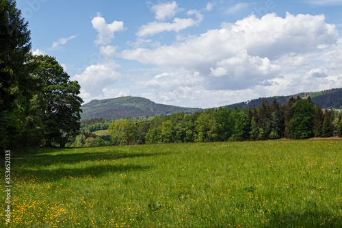 Hochwald in saxony view to Lueckendorf