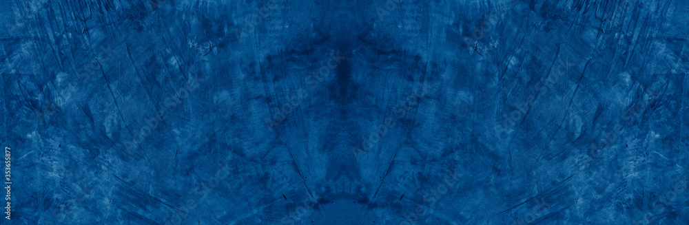 Old wall pattern texture cement blue dark abstract blue color design are light with black gradient background. Old wall pattern texture cement blue dark abstract blue color design are light with black gradient background.