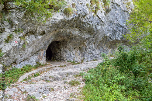 Entry to a cave in the rock