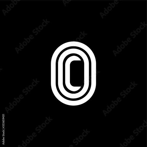 Triple Double Line Number Logotype 0