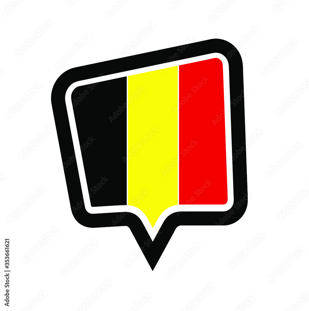 Fototapeta premium belgium flag icon