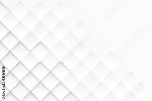 Abstract. paper square white background. light and shadow. Vector.