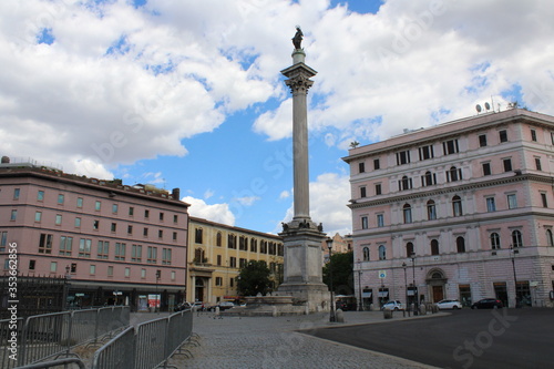 Piazza Santa Maria Maggiore Rome city center italy