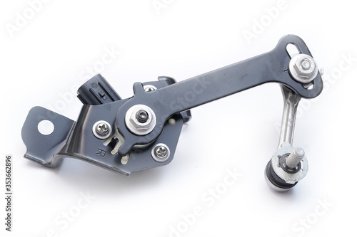 Ground clearance height sensor on a white background