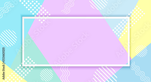 Colorful pastels paper background. design with  light and shadows. Vector.