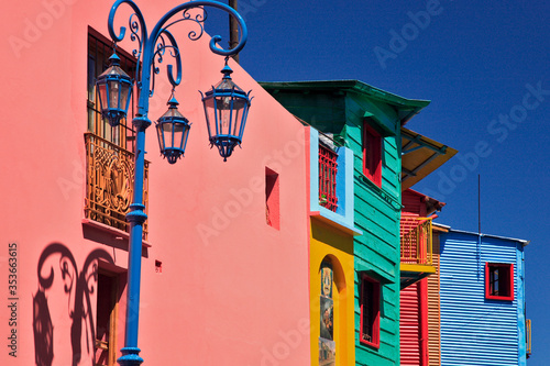 Foto "Caminito" Street public walk, in a sunny day