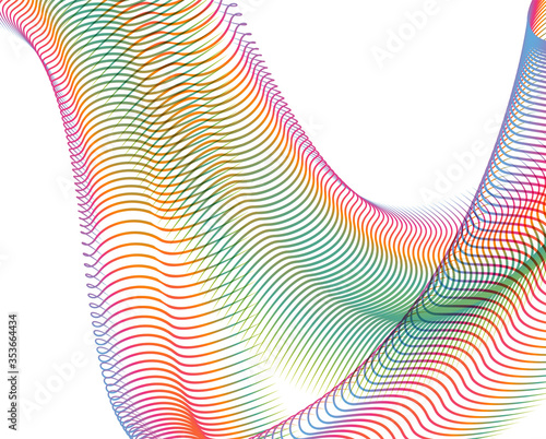 Abstract background blend wave line design for Wallpaper, Banner, Background, Card, Book Illustration, landing page