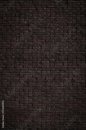 Horizontal dark brick wall